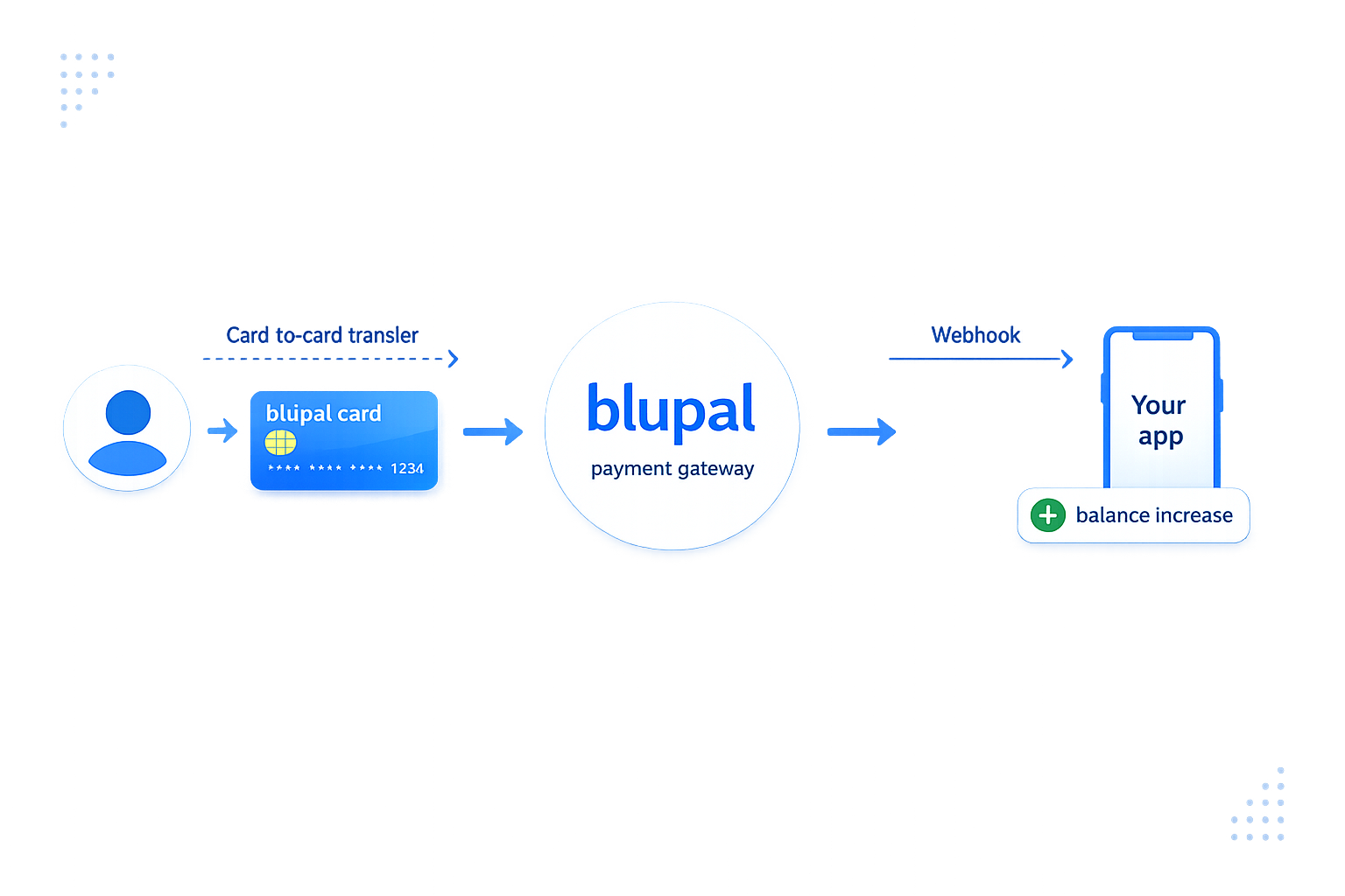 نمودار جریان پرداخت blupal